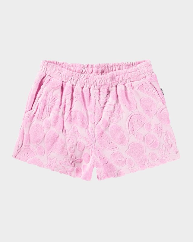 Girl's Angel Textured Woven Shorts, Size 8-16